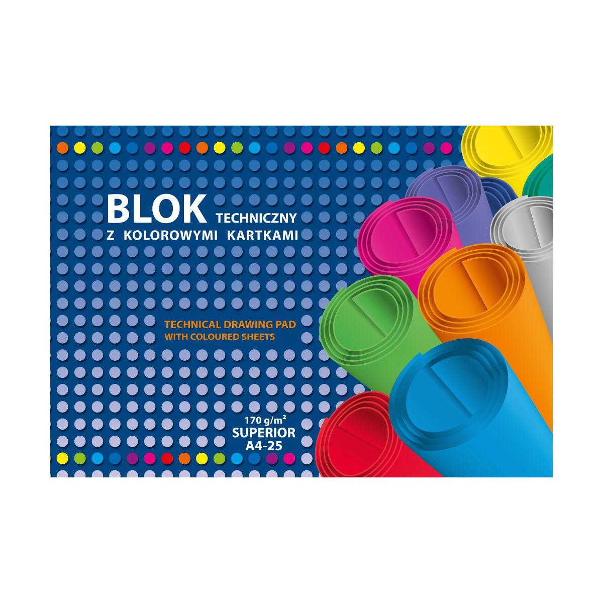 Blok techniczny superior A4 170g 25k Kreska