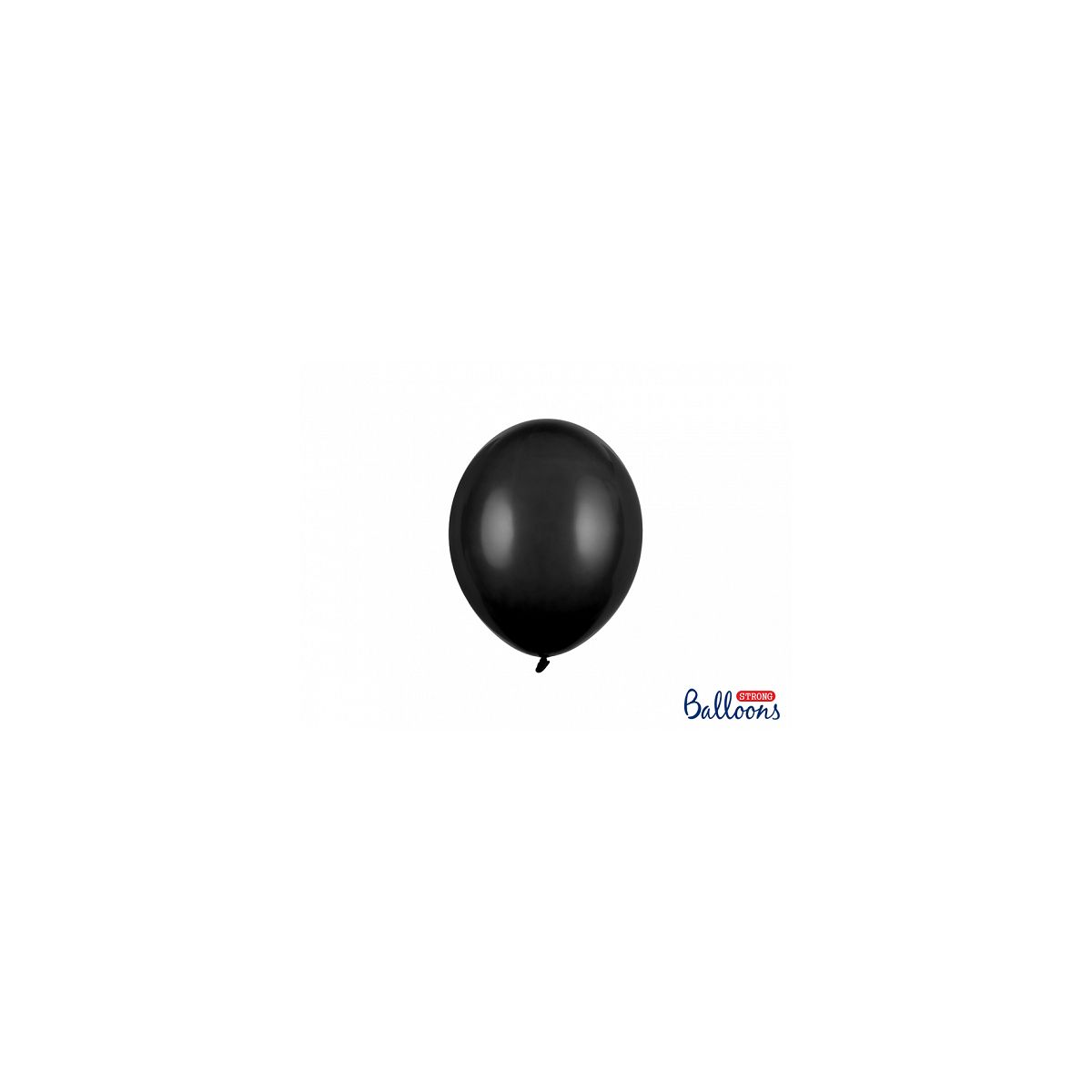 Balon gumowy Partydeco Strong Pastel Black 100 szt. czarny 230mm (SB10P-010)