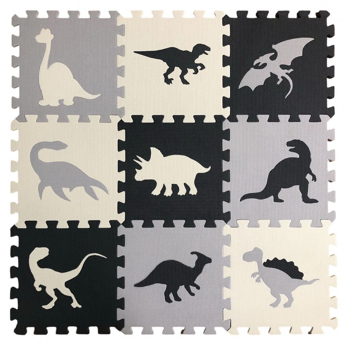 Mata dla malucha Lean Puzzle Mata piankowa dinozaury 9 elementów (23031)