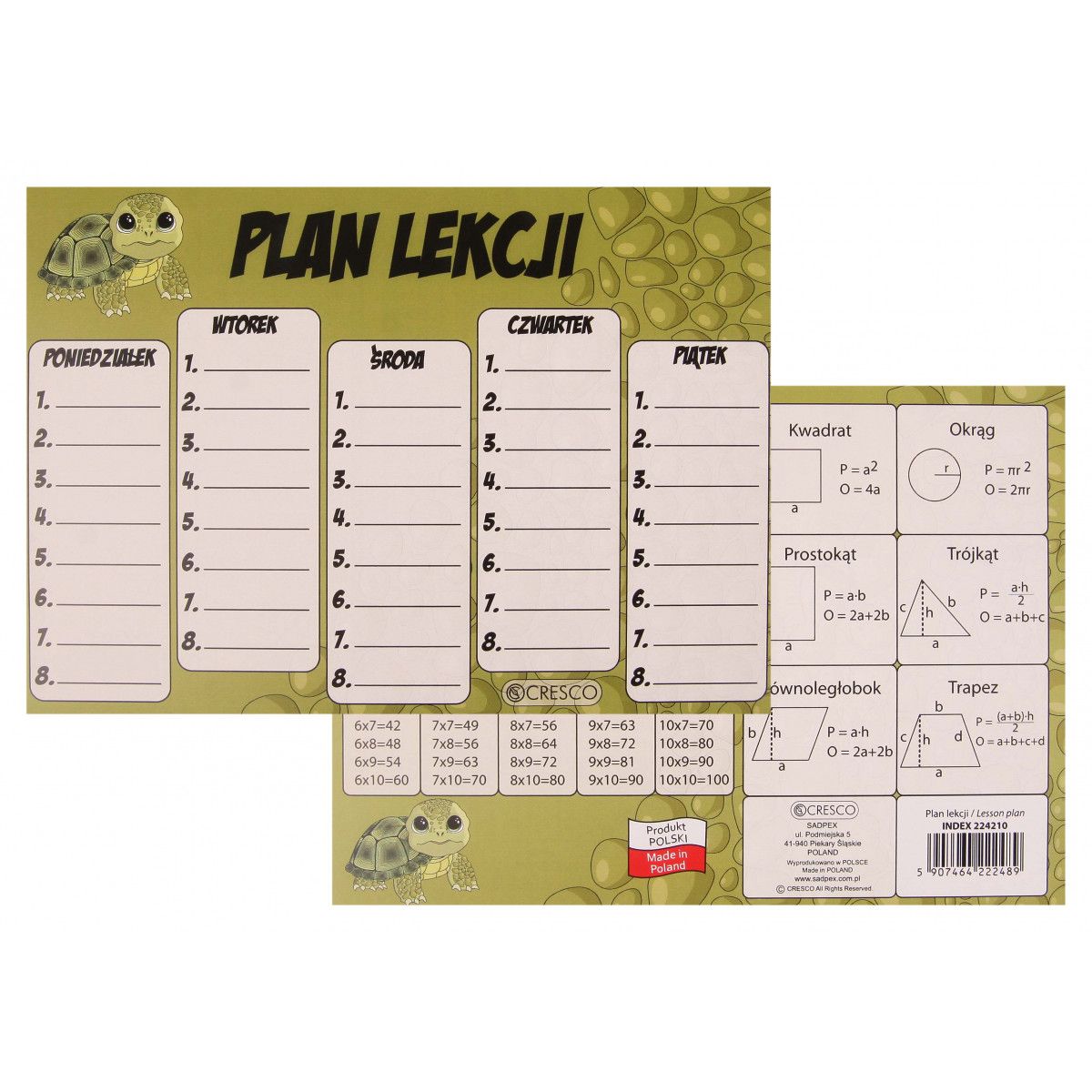 Plan lekcji Cresco ŻÓŁ (224210)