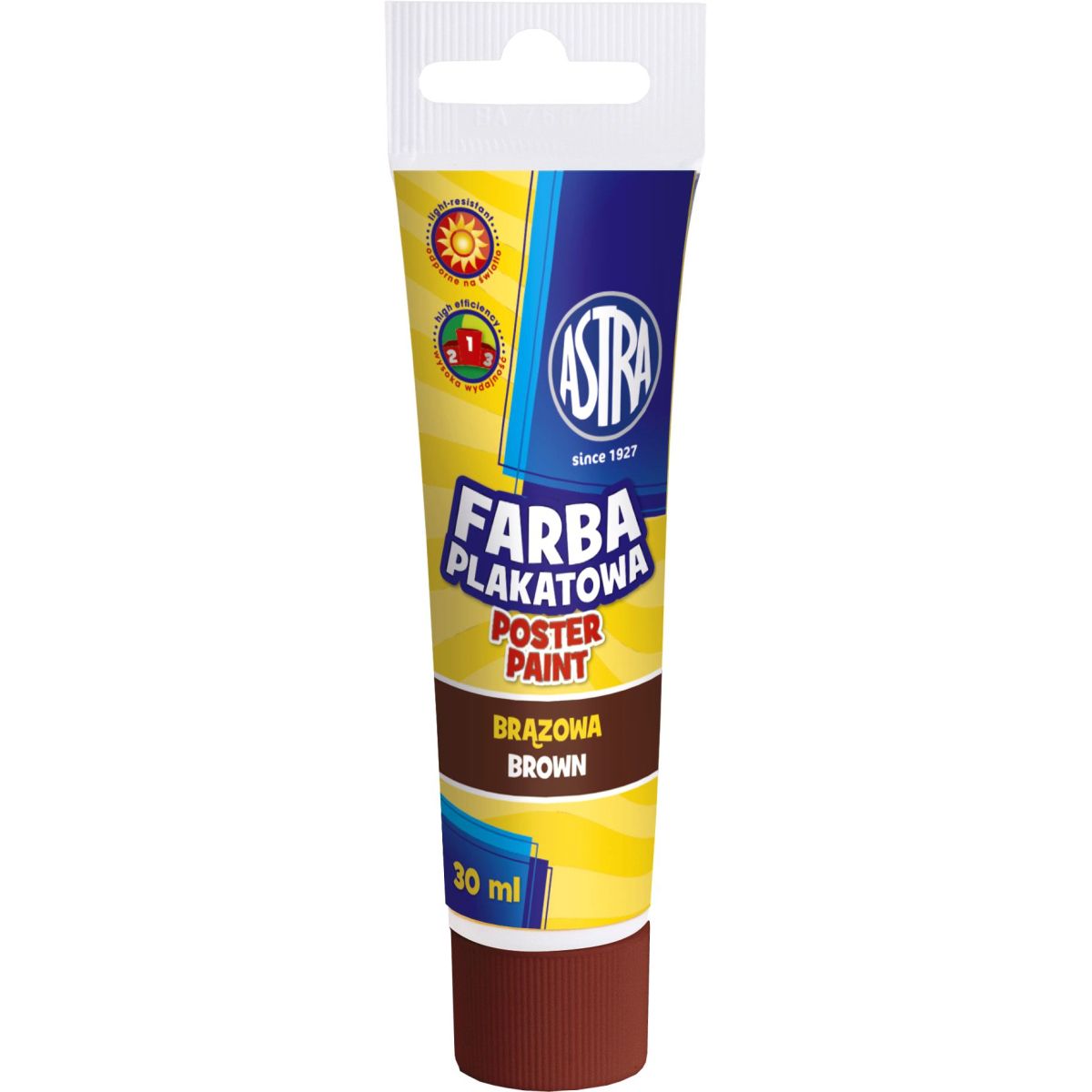 Farby plakatowe Astra kolor: brązowa 30ml 1 kolor.