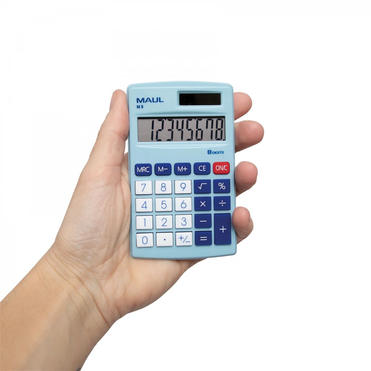 Kalkulator kieszonkowy jasnoniebieski Maul (72610/34 ML)