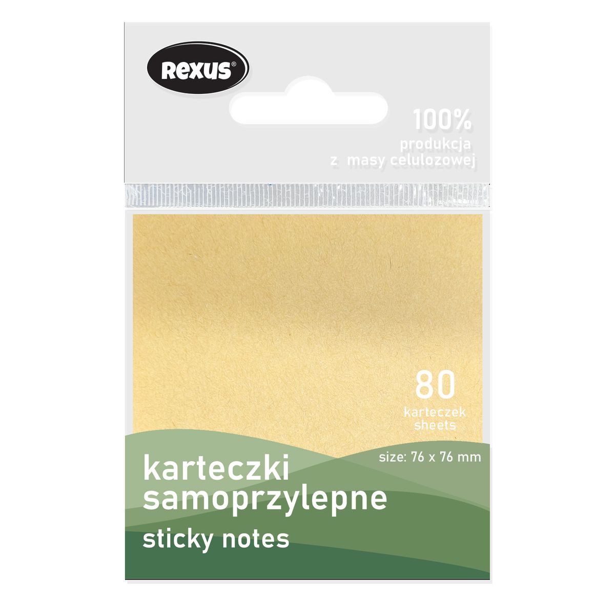 Notes samoprzylepny (nd) ECO biały 80k [mm:] 76x76 (41134759)