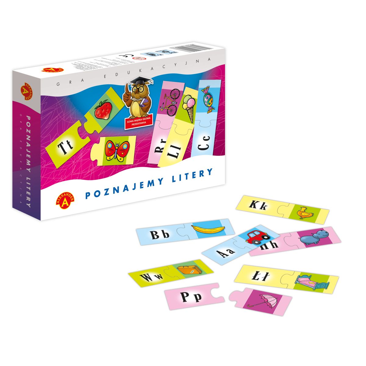 Gra edukacyjna poznajemy litery Alexander (5906018004809)