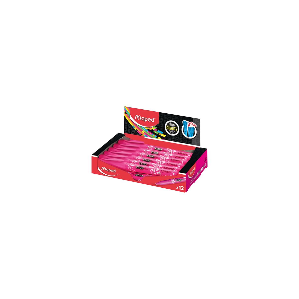 Zakreślacz Maped fluo peps różowy różowy 1,0-5,0mm (734036)