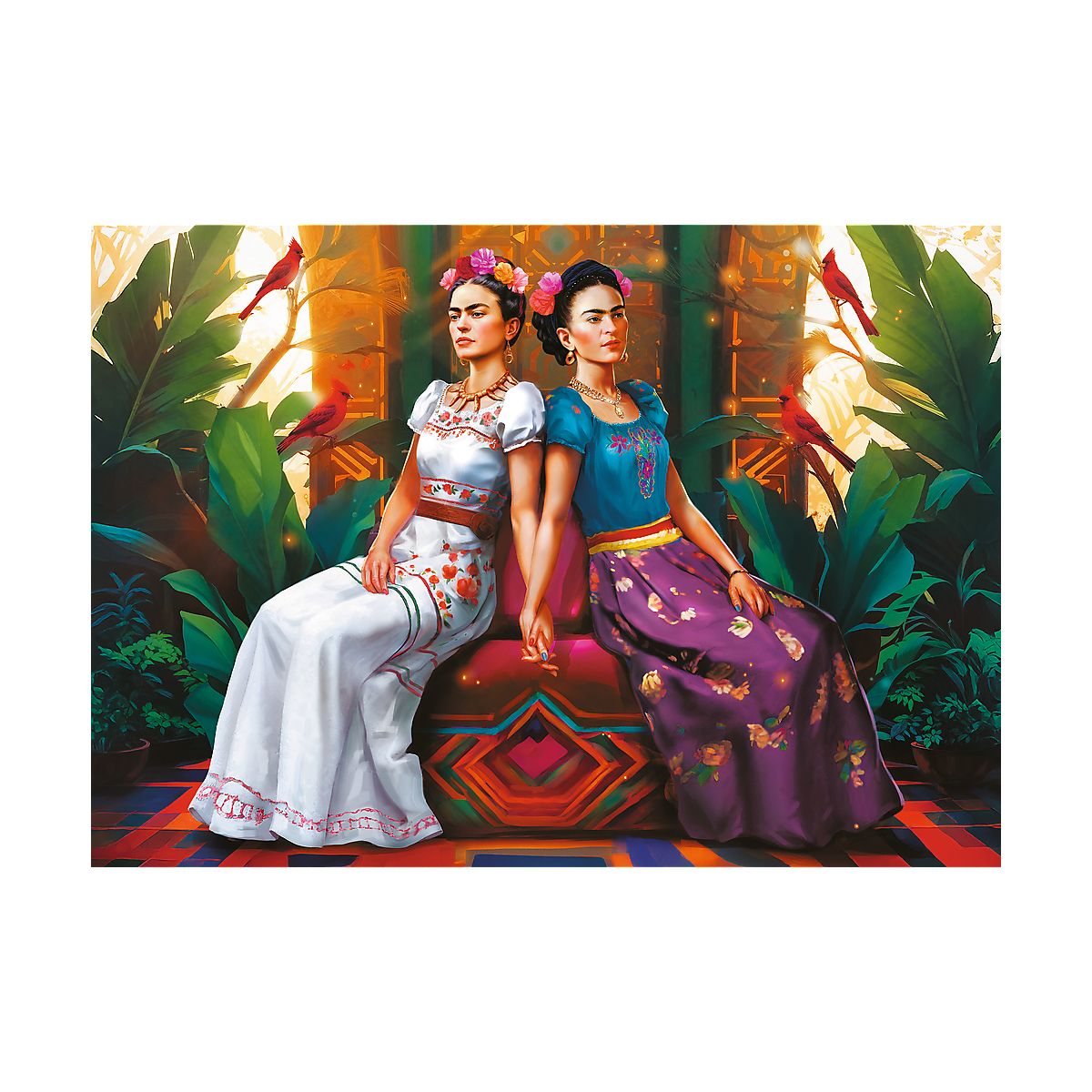 Puzzle Premium Plus Frida Kahlo: Dwa oblicza 1000 el. Trefl (12095)