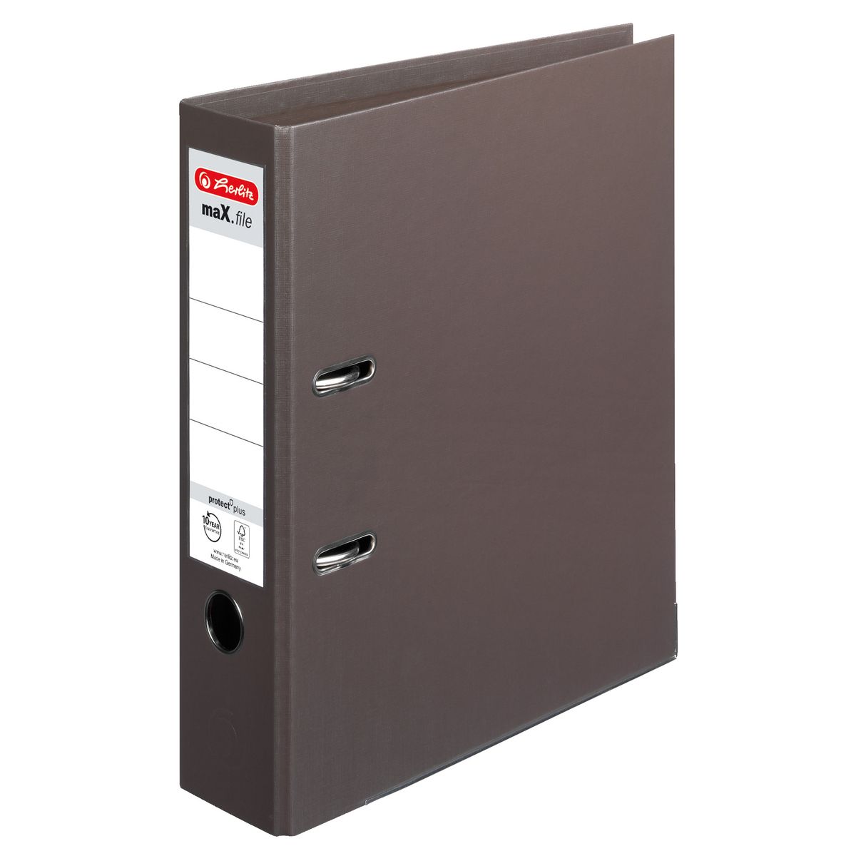 Segregator dźwigniowy Herlitz Max.File 10834463 Voll A4 80mm brązowy ciemny (300002687)