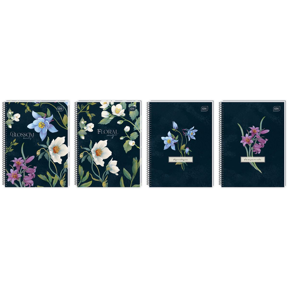 Kołozeszyt (kołobrulion) Interdruk Hybrid Fiori A6 80k. 70g krata