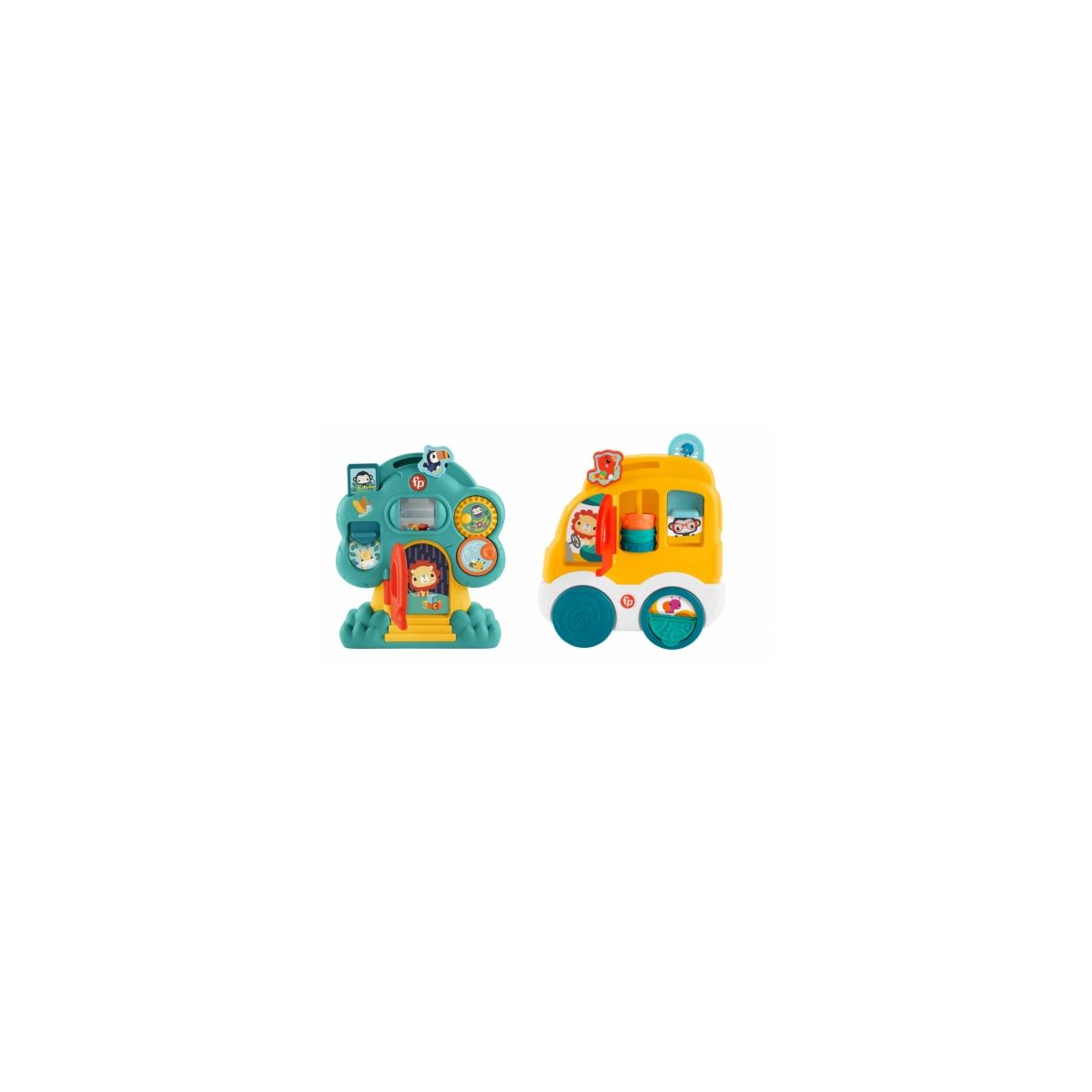 Zabawka edukacyjna Fisher Price aktywny domek/samochód (HXK32)
