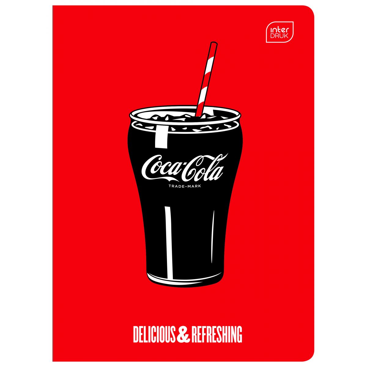 Zeszyt Interdruk COCA COLA MAT+UV A5 32k. 70g krata