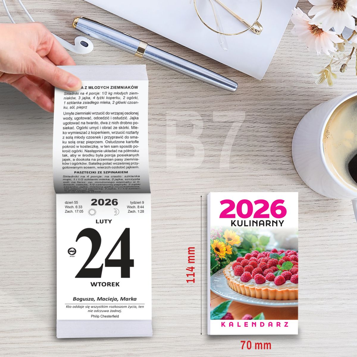 Kalendarz ścienny (401000) k:2915-377 ZDZIERAK KULINARNY B7 Press