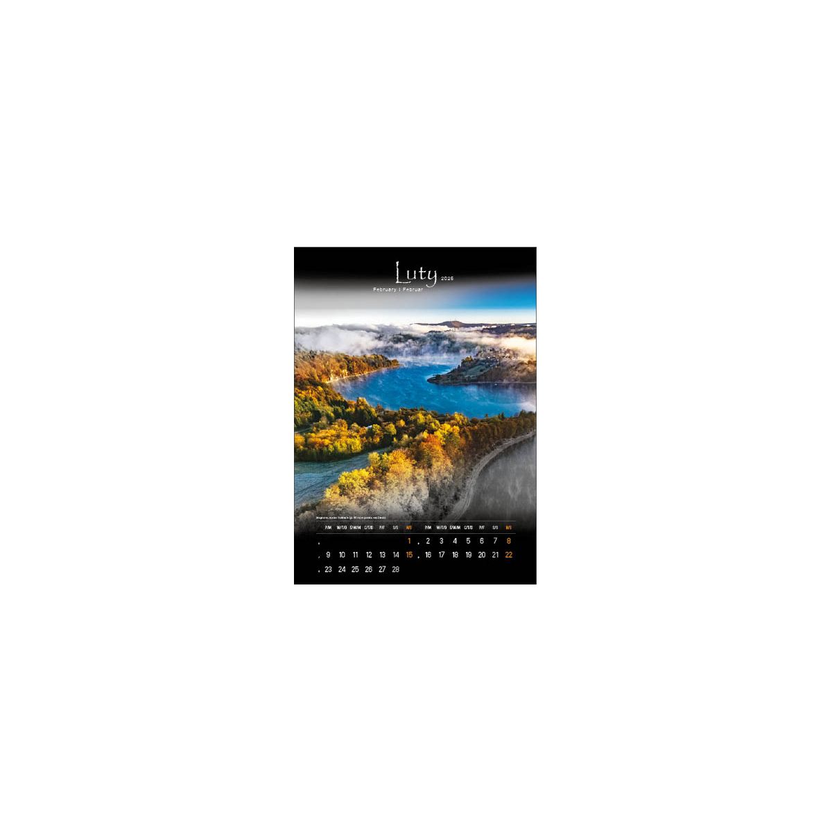 Kalendarz ścienny TAJEMNICZE BIESZCZADY WIELOPLANSZOWY 330mm x 500mm Jotan (WP127)