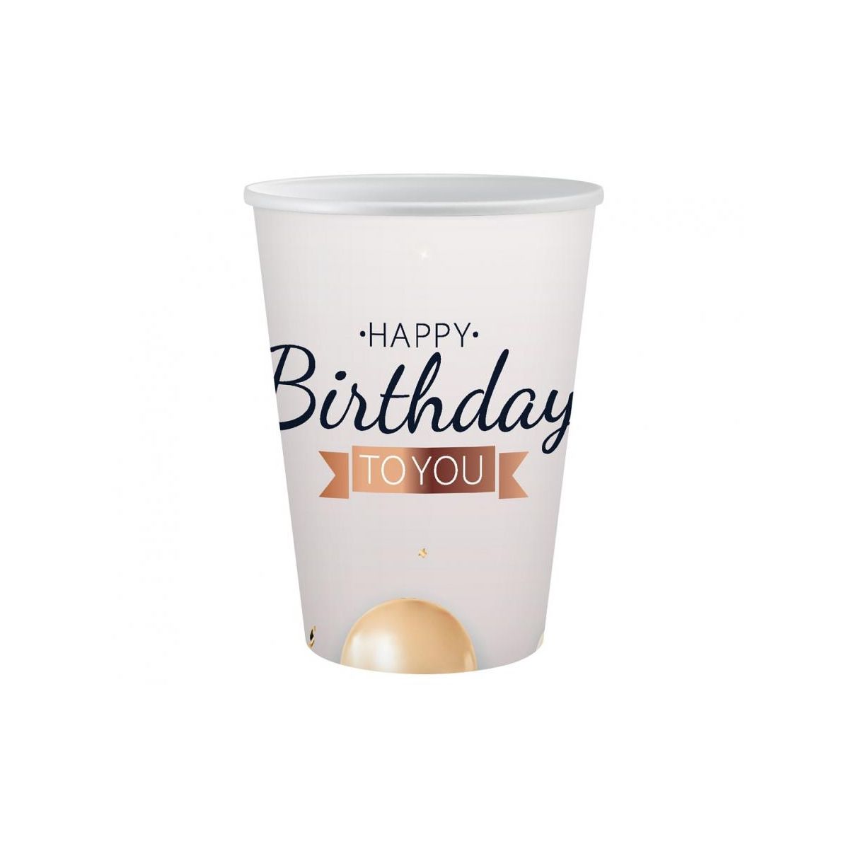 Kubek jednorazowy Godan Happy Birthday papier 250ml (PG-KPHB)