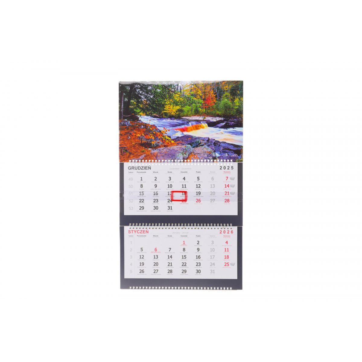 Kalendarz ścienny ścienne 210mm x 320mm Darrieus
