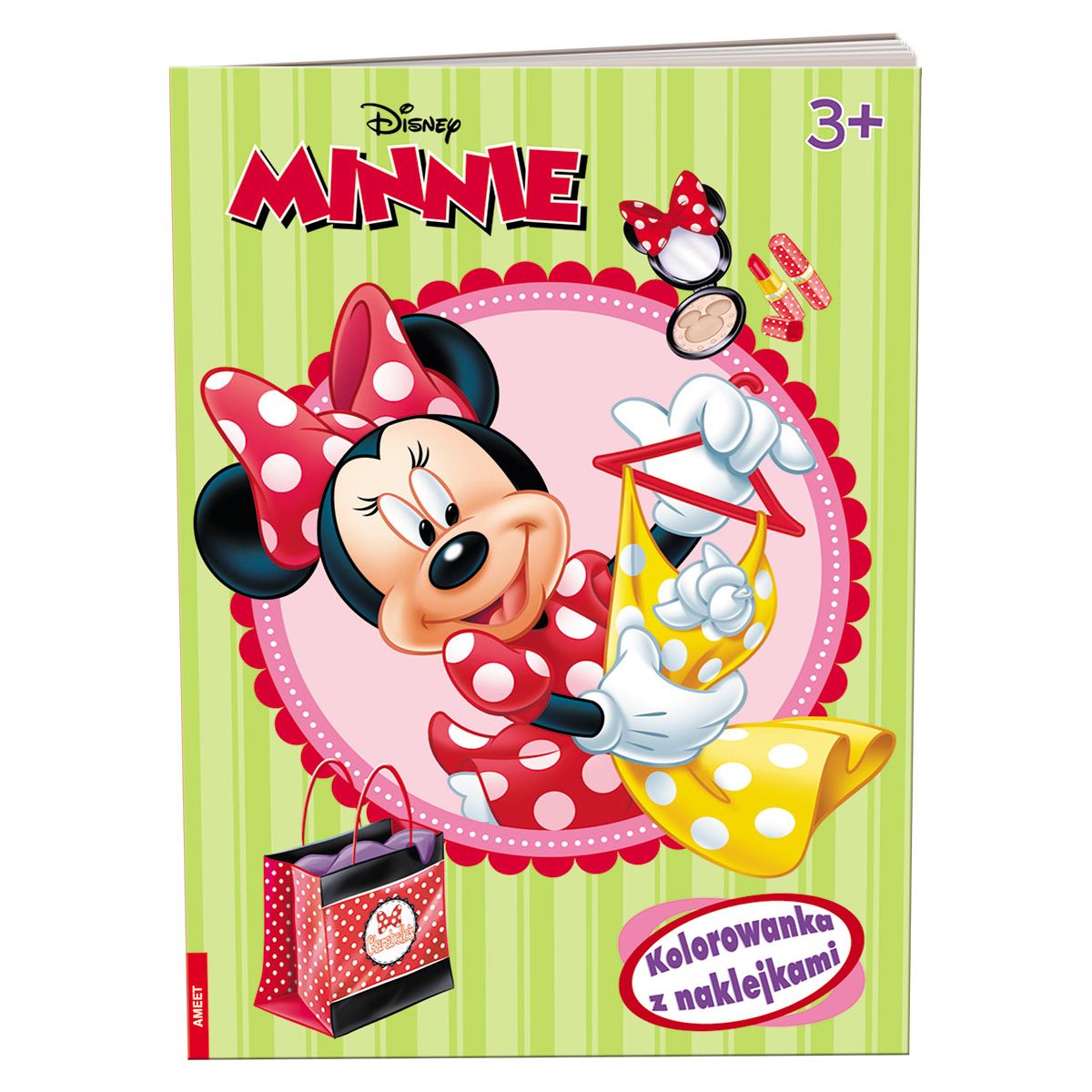 Książka dla dzieci Minnie. Kolorowanka z Naklejkami Ameet