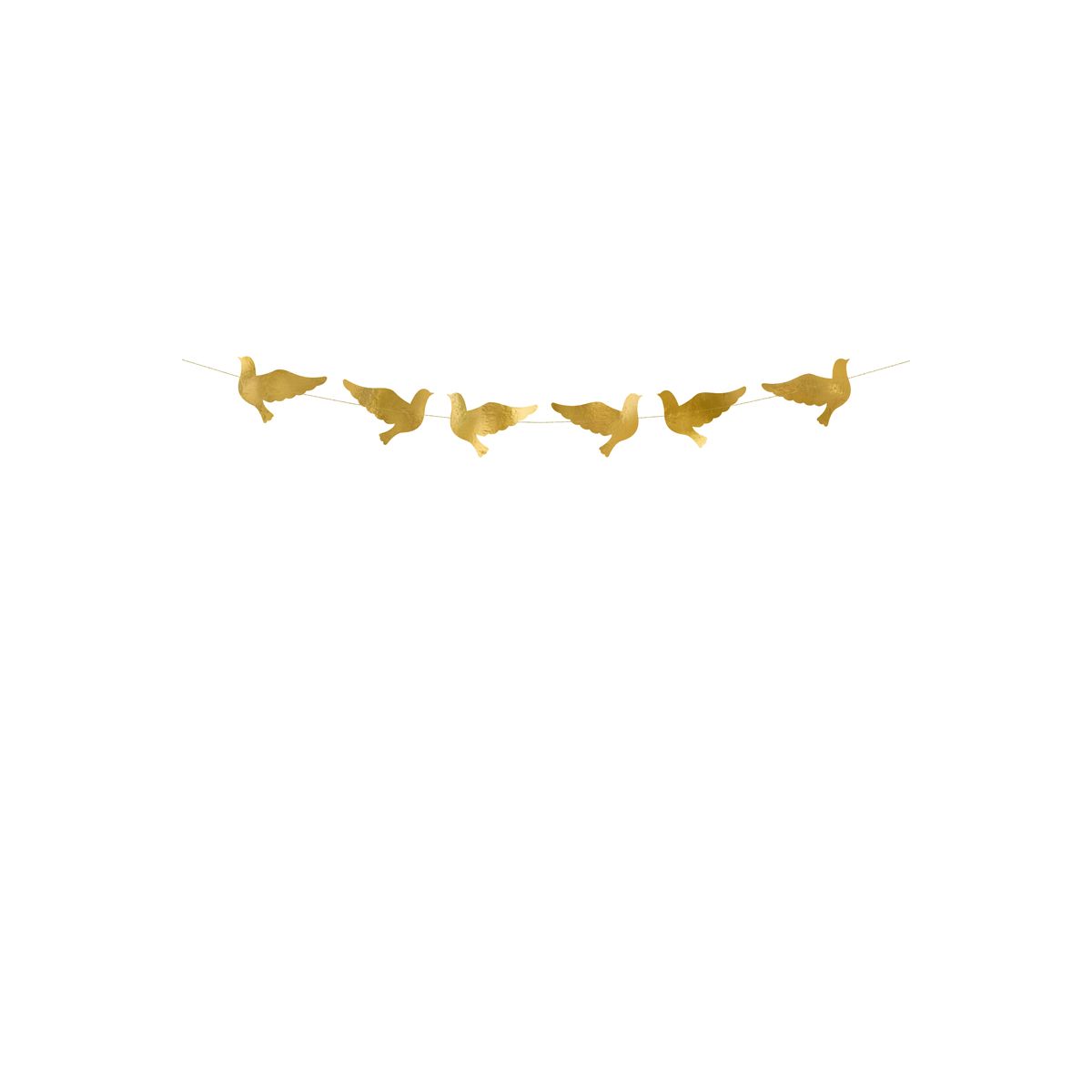 Girlanda Gołębie złote, 86cm Partydeco (GL13-019M)