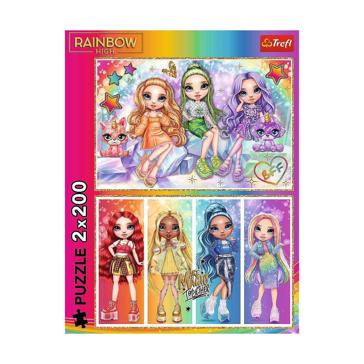 Puzzle Mga Tęczowe lalki 2x200 el. Trefl (13335)