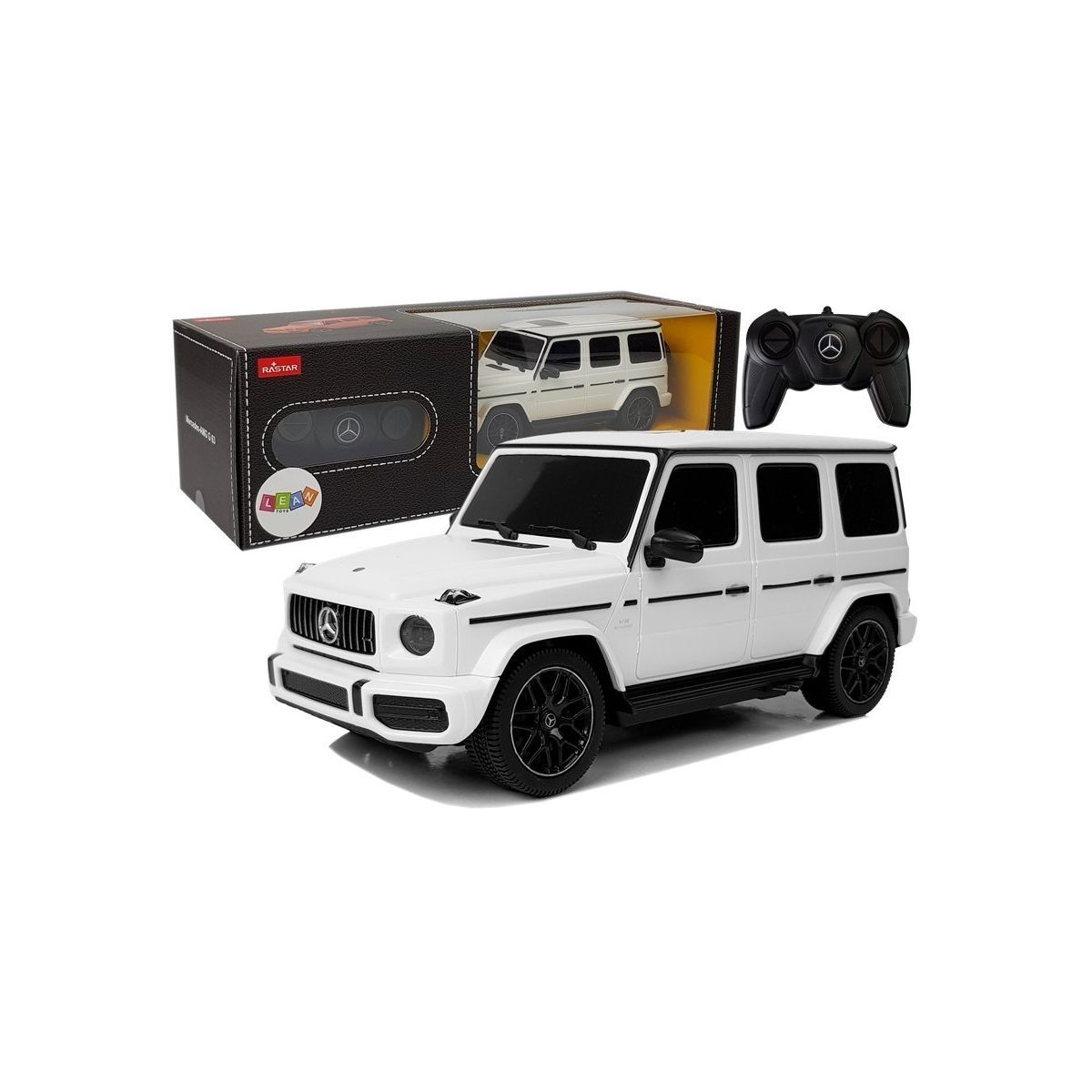 Samochód Lean Mercedes AMG G63 Zdalnie Sterowany R/C 1:24 Biały 2.4 G (7534)