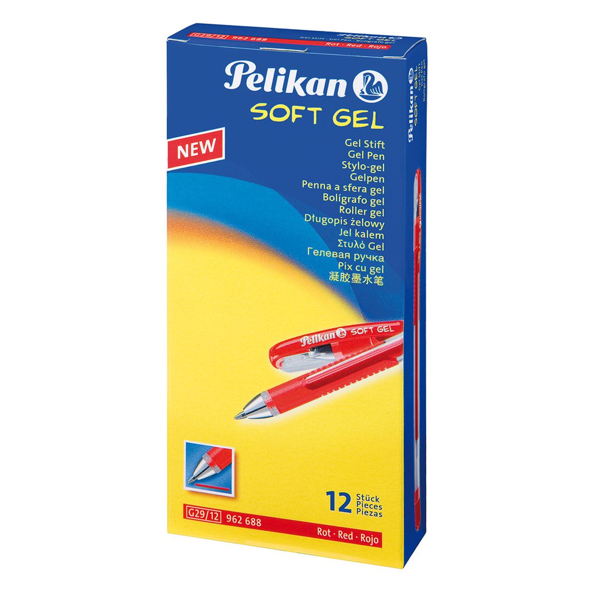 Długopis żelowy Pelikan Soft Gel czerwony (962688)