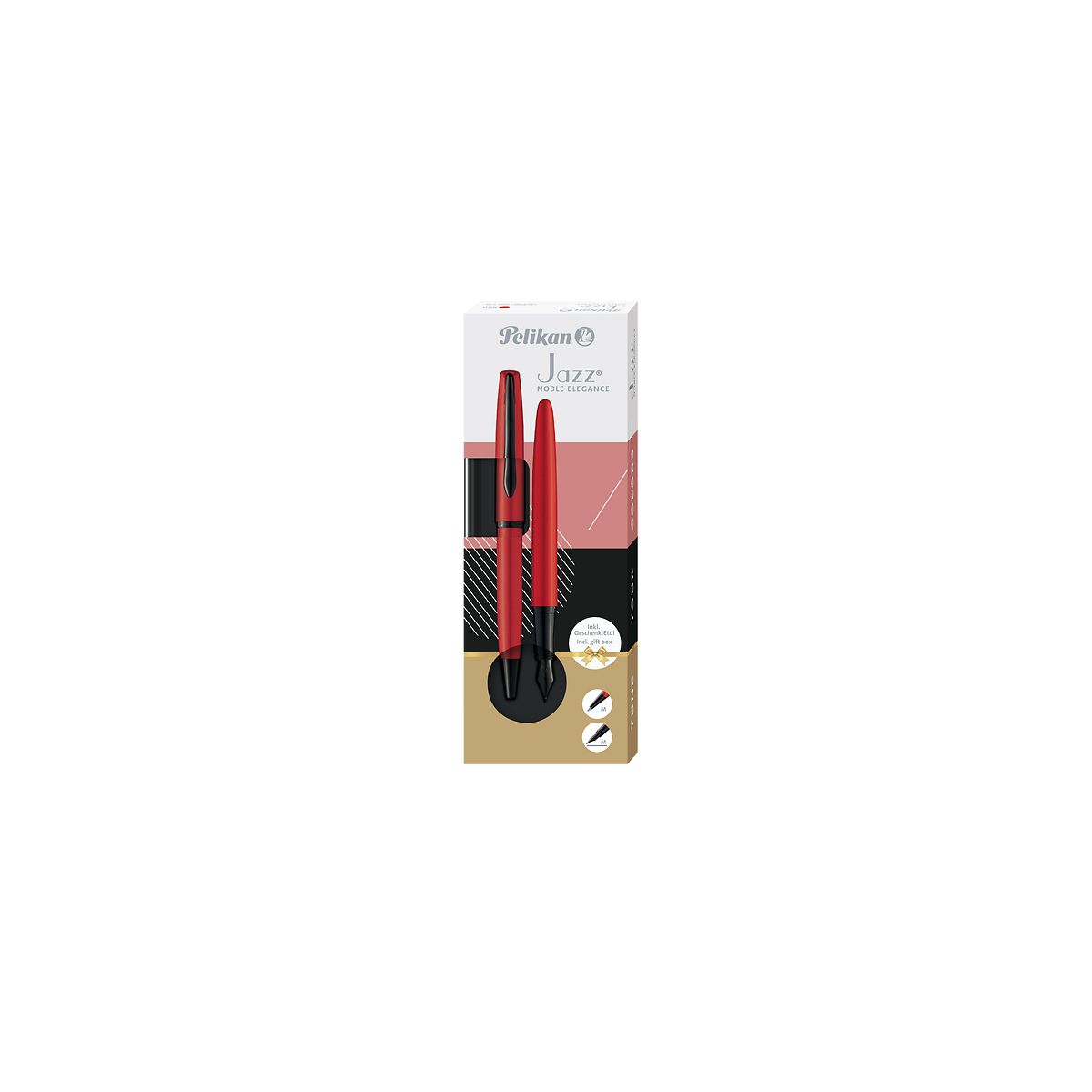 Zestaw piśmienniczy Pelikan Jazz Noble Elegance Red pióro+długopis (400198410)