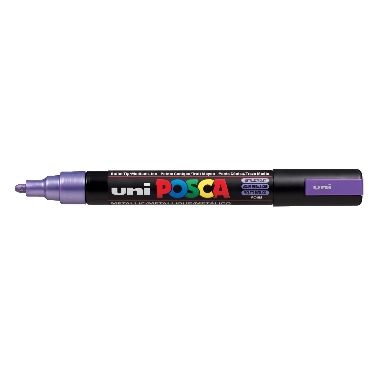 Marker specjalistyczny Uni Posca, fioletowy metaliczny 1,8-2,5mm okrągła końcówka (PC-5M metalic)