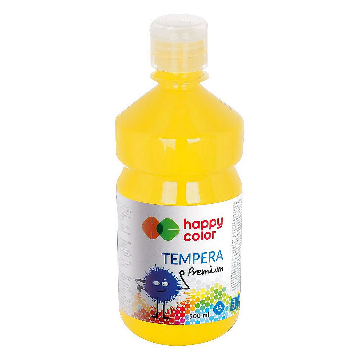 Farba tempera Happy Color kolor: żółty 500ml 1 kolor. (3310)