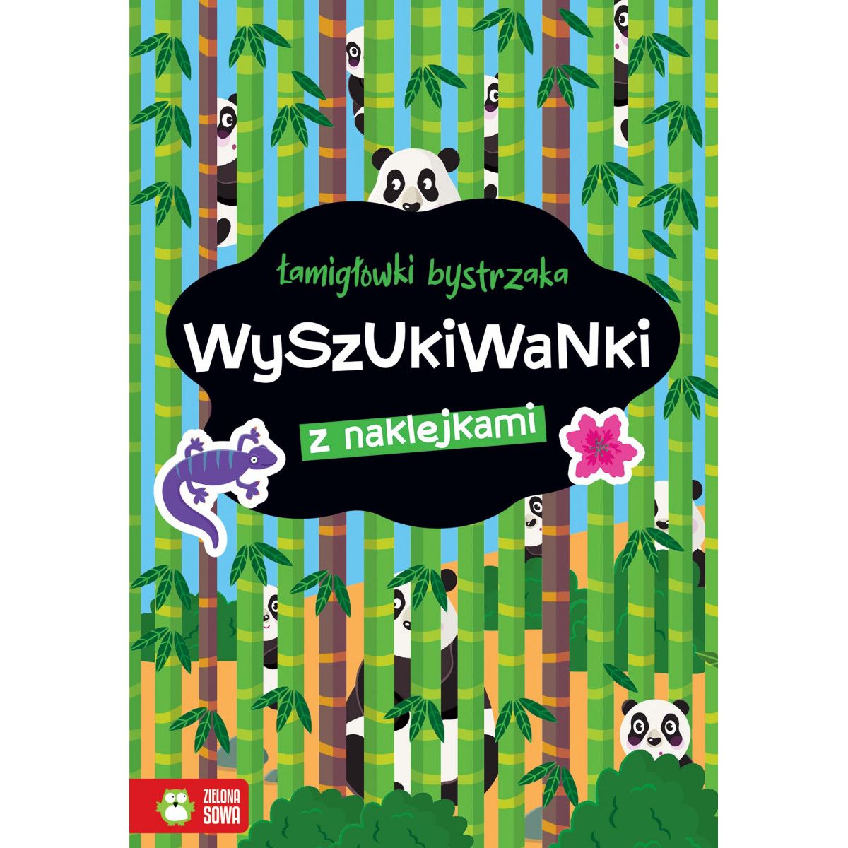 Książeczka edukacyjna Łamigłówki bystrzaka. Wyszukiwanki Zielona Sowa