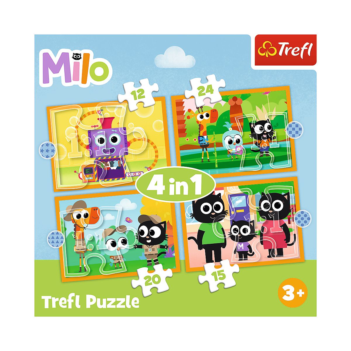 Puzzle Trefl Planeta Milo 4w1 el. (34654)