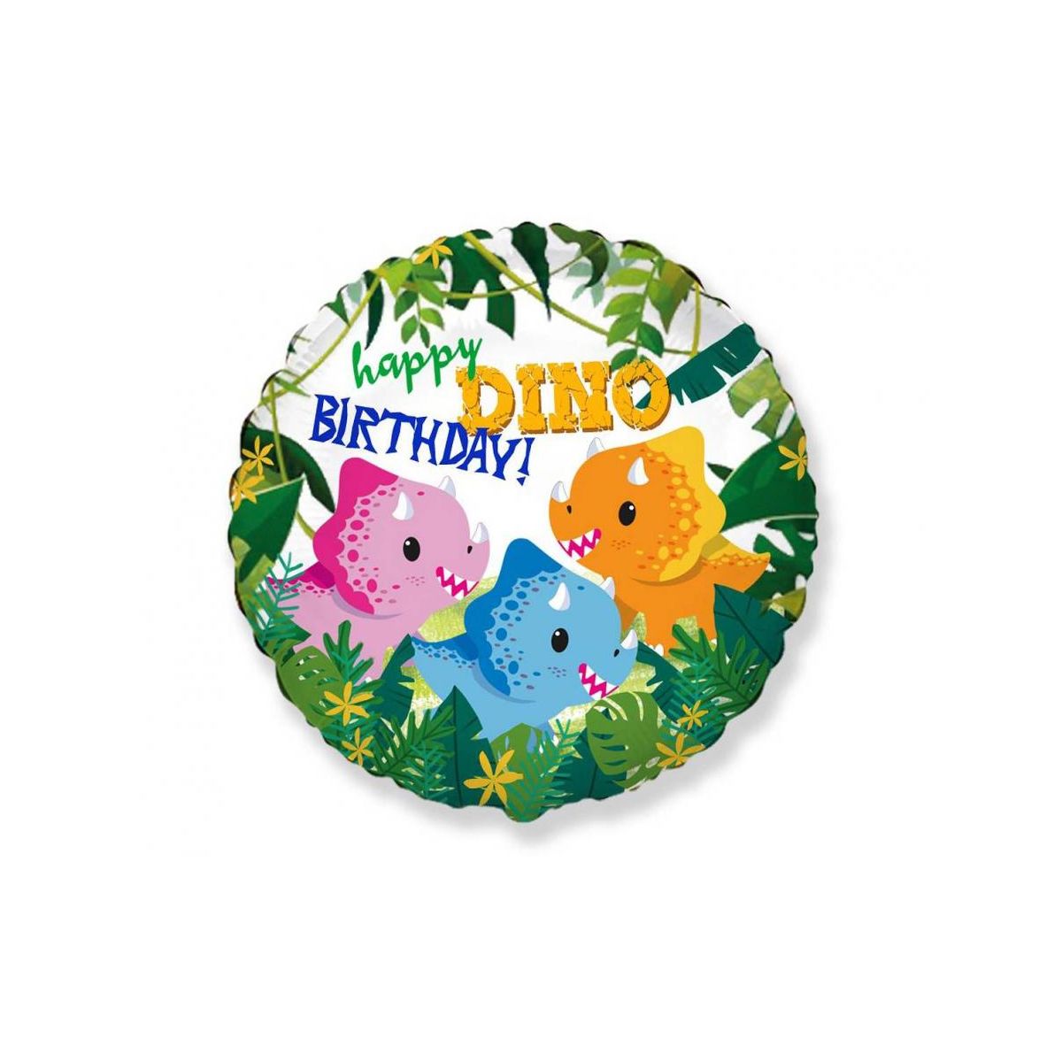 Balon foliowy Happy Birthday - Dino 18cal Godan (B401625)