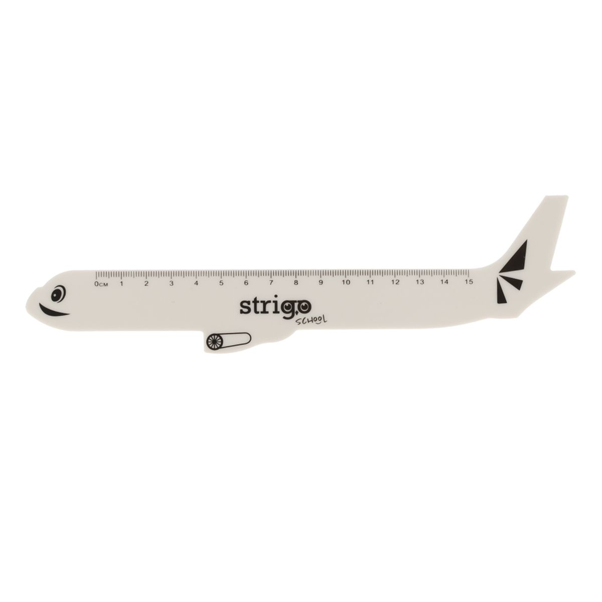 Linijka plastik Strigo 15 cm SAMOLOT 15cm (SSC365)