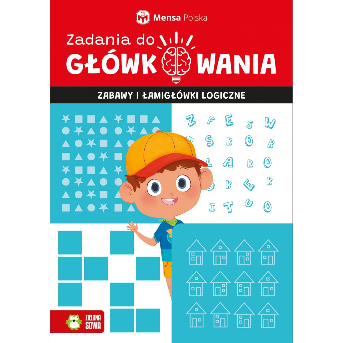 Książeczka edukacyjna Zielona Sowa Zadania do główkowania. Zabawy i łamigłówki logiczne