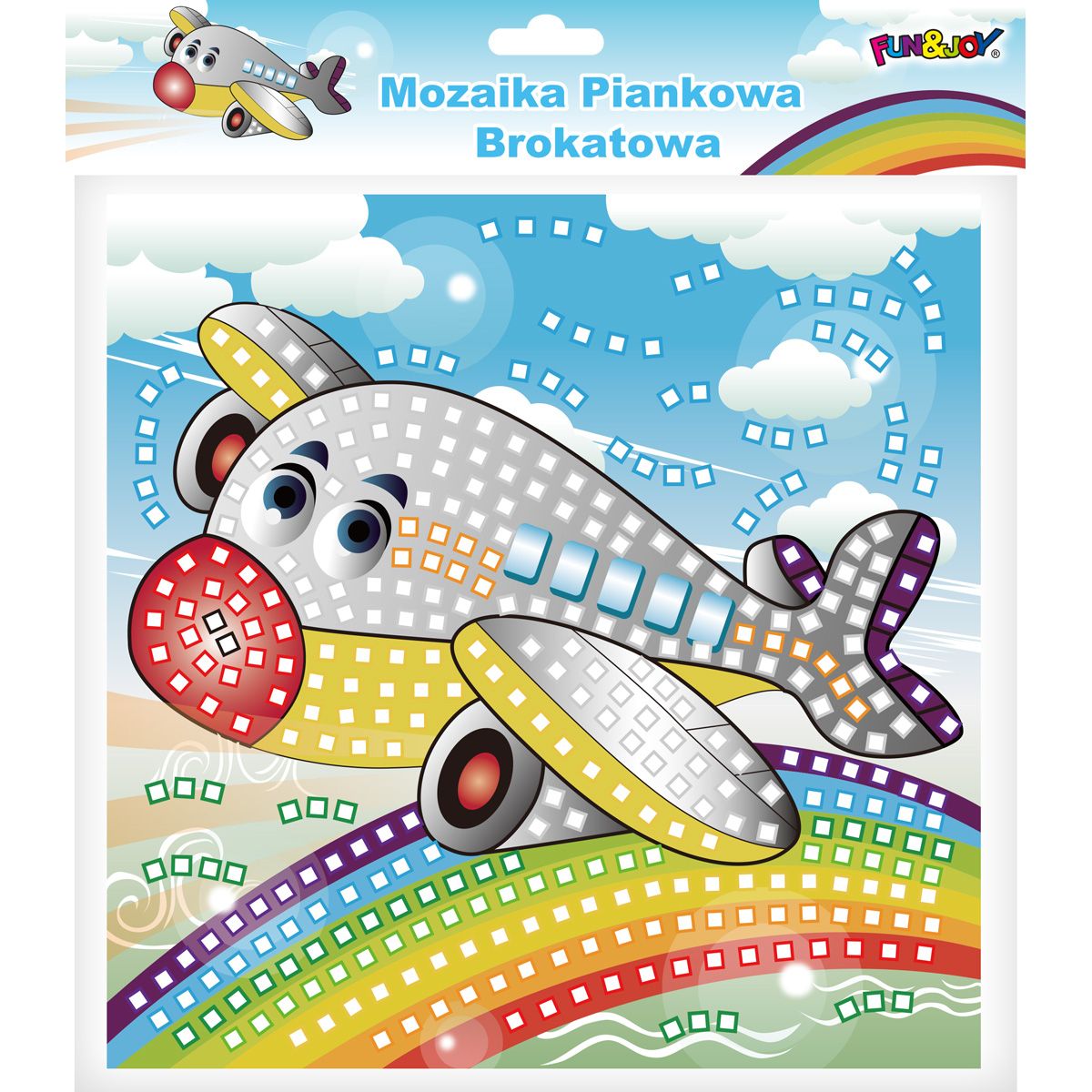 Mozaika Fun&Joy Glitter SAMOLOT (FJSR2202)