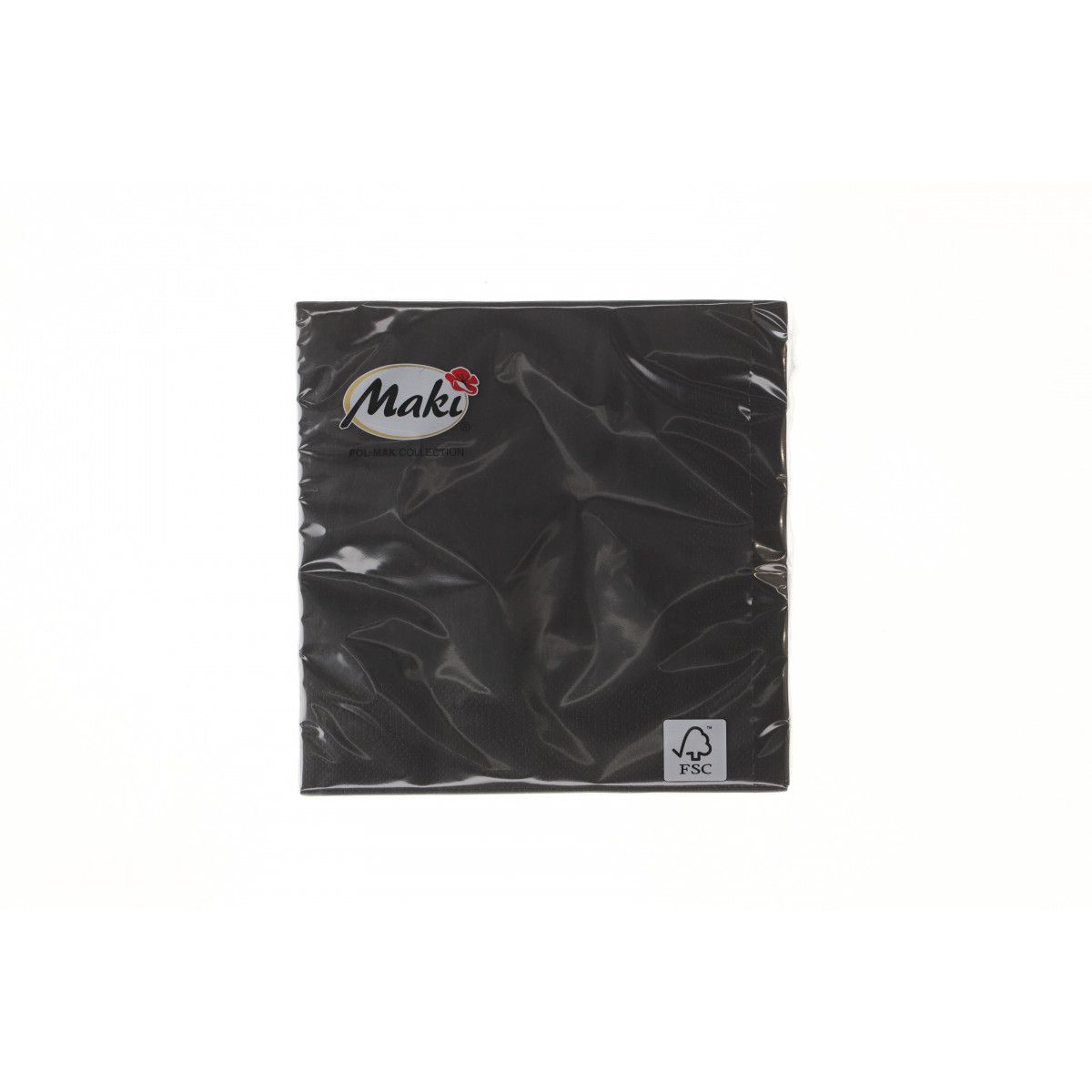 Serwetki czarny papier [mm:] 330x330 Pol-mak (002300)
