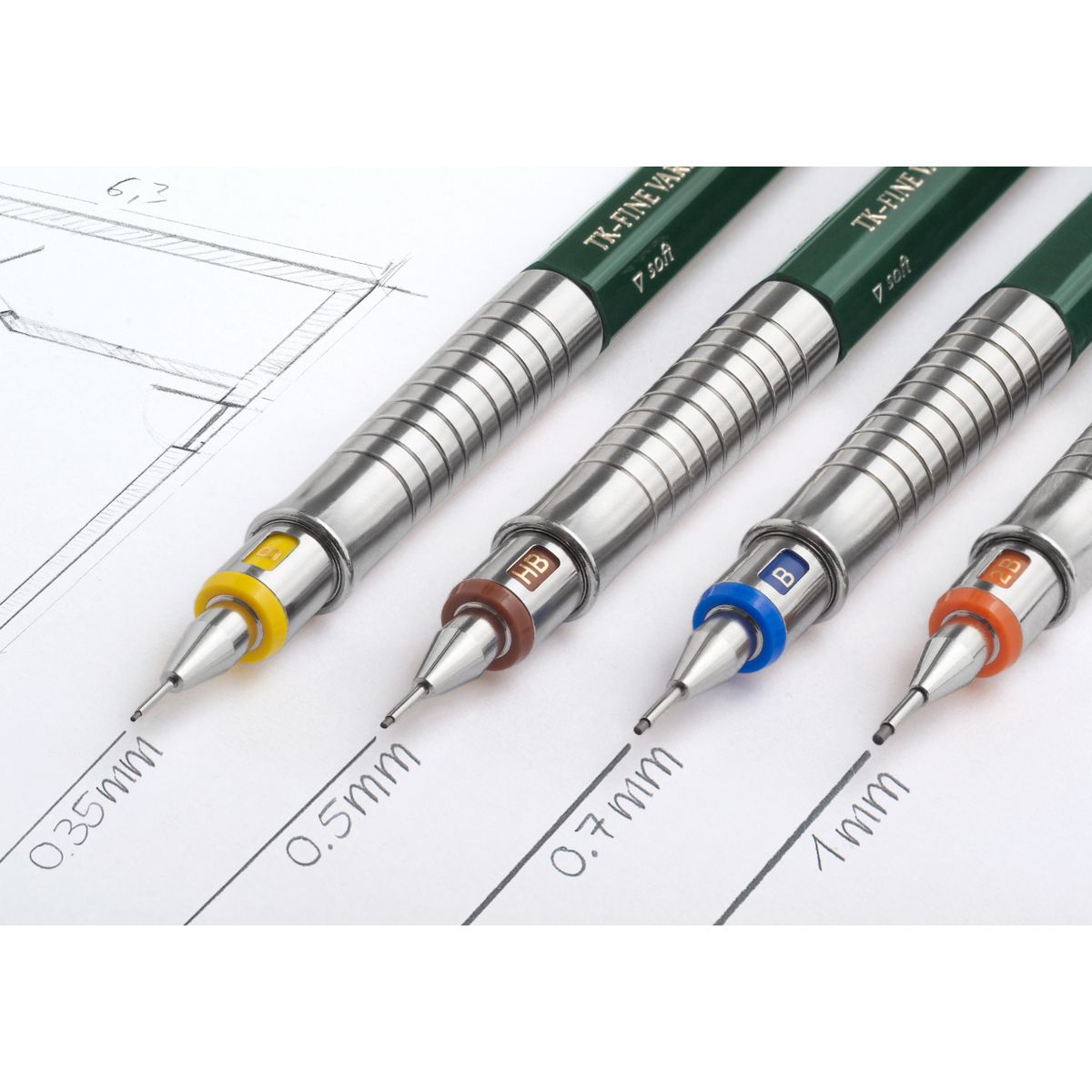 Ołówek automatyczny Faber Castell TK-FINE VARIO L w plastikowym etui 0,7mm (135700FC)