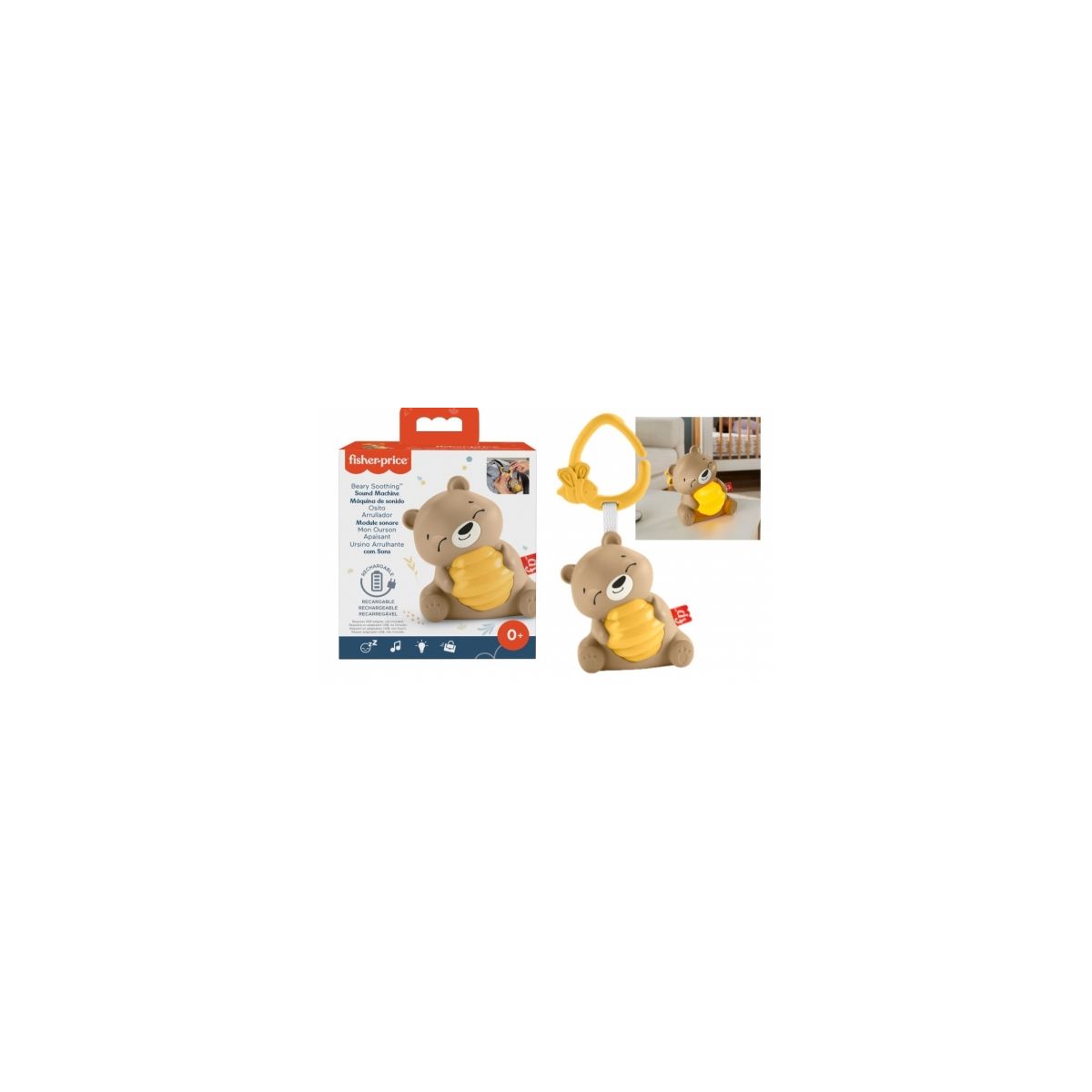 Zabawka edukacyjna Fisher Price USPOKAJACZEK MISIACZEK (HRB18)