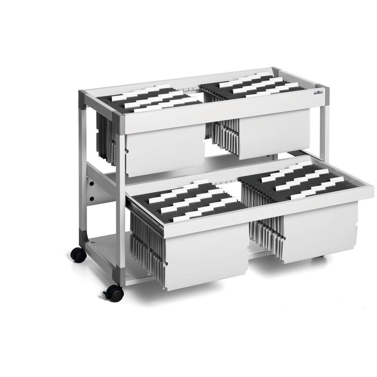 Pojemnik z szufladami Durable szary 4 szuflad (379210)