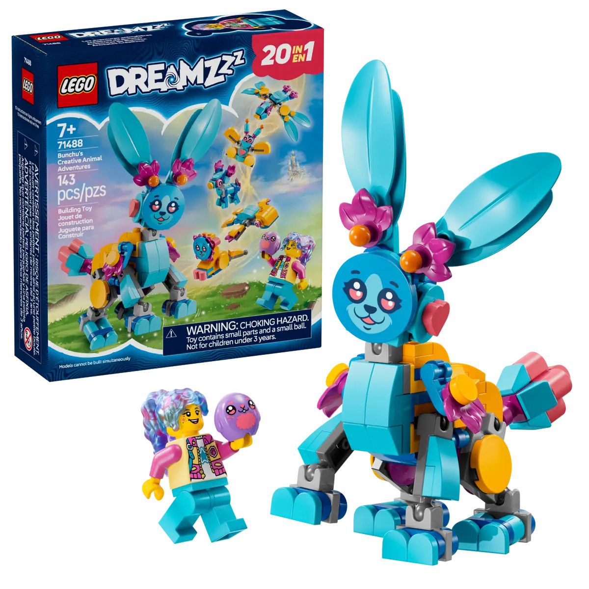 Klocki konstrukcyjne Lego DREAMZzz Kreatywne zwierzęce przygody Bunchu (71488)