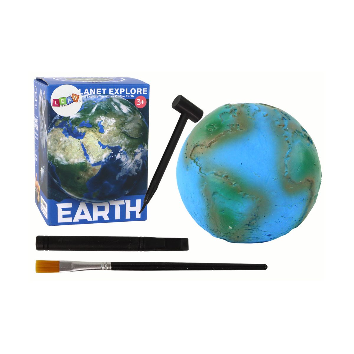 Zestaw kreatywny dla dzieci Zestaw Edukacyjny Mały Archeolog Wykopaliska Klejnoty Planeta Ziemia Lean (16536)