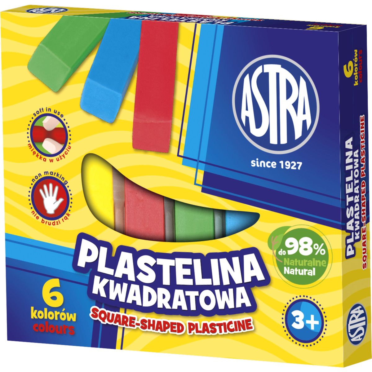 Plastelina Astra 6 kol. kwadratowa mix (83811908)