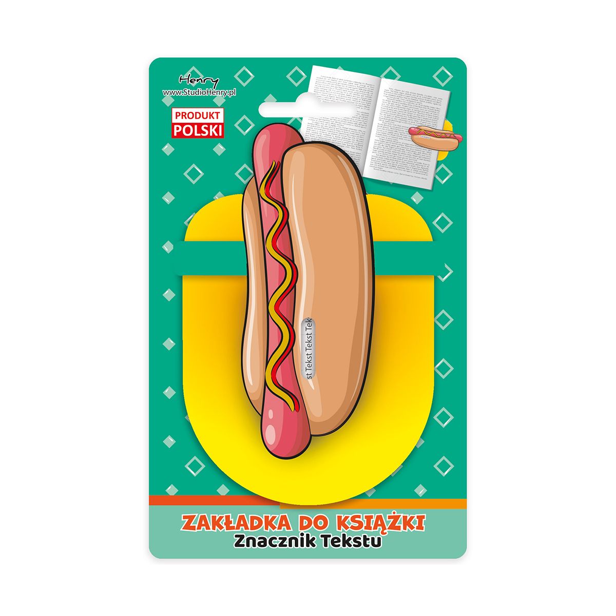 Zakładka do książki Henry znacznik tekstu hot-dog (5905701484577)