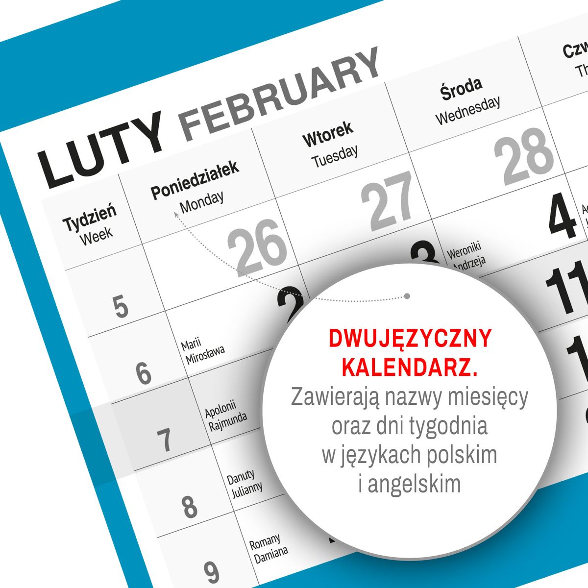 Kalendarz ścienny (401000) k:2915-377 PALMY 310mm x 790mm Press