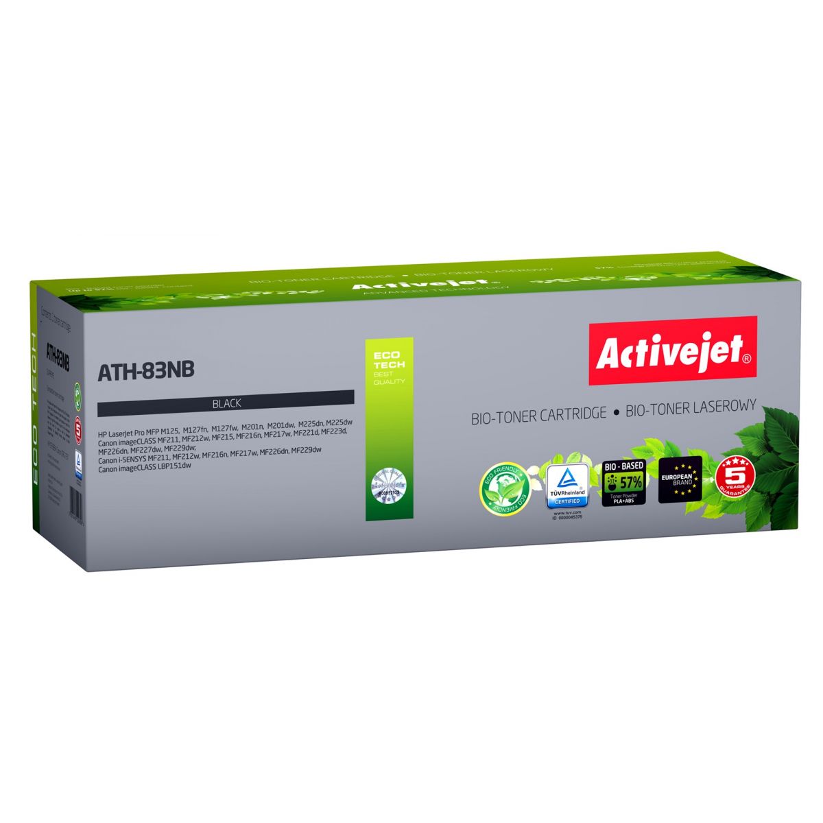 Toner alternatywny Activejet Bio Do HP 83A CF283A czarny (EXPACJTHP0475)