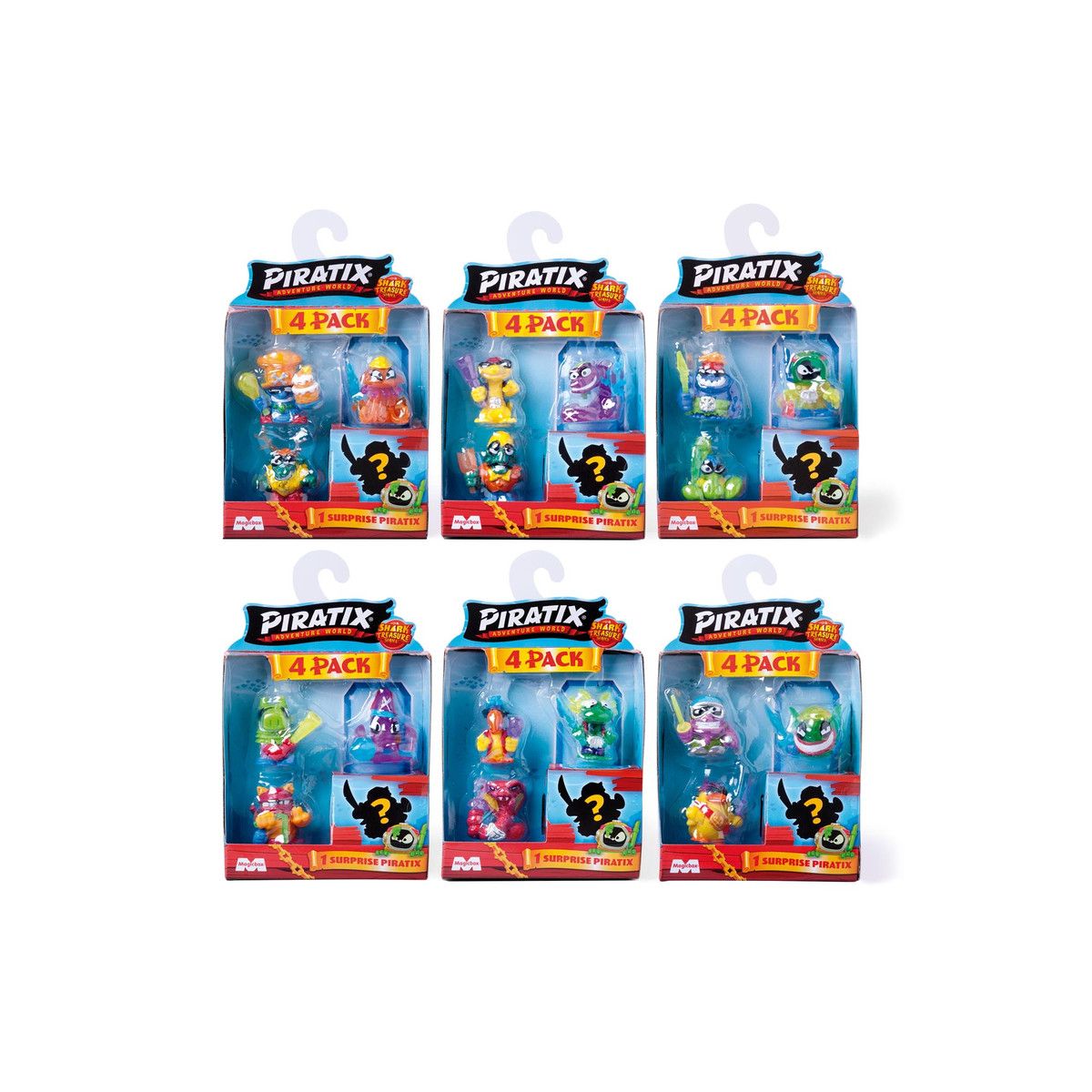 Figurka Orbico Sp. Z O.o. PIRATIX Shark Treasure Four Pack (PPX2B412IN00)