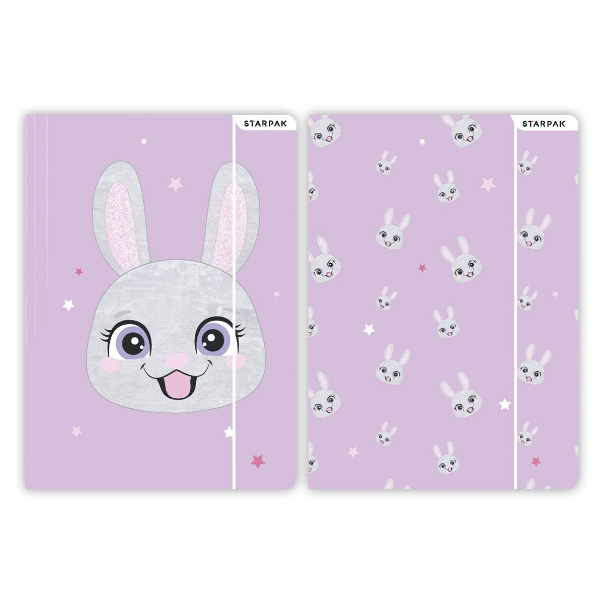 Teczka kartonowa na gumkę Rabbit A4 mix Starpak (536513)