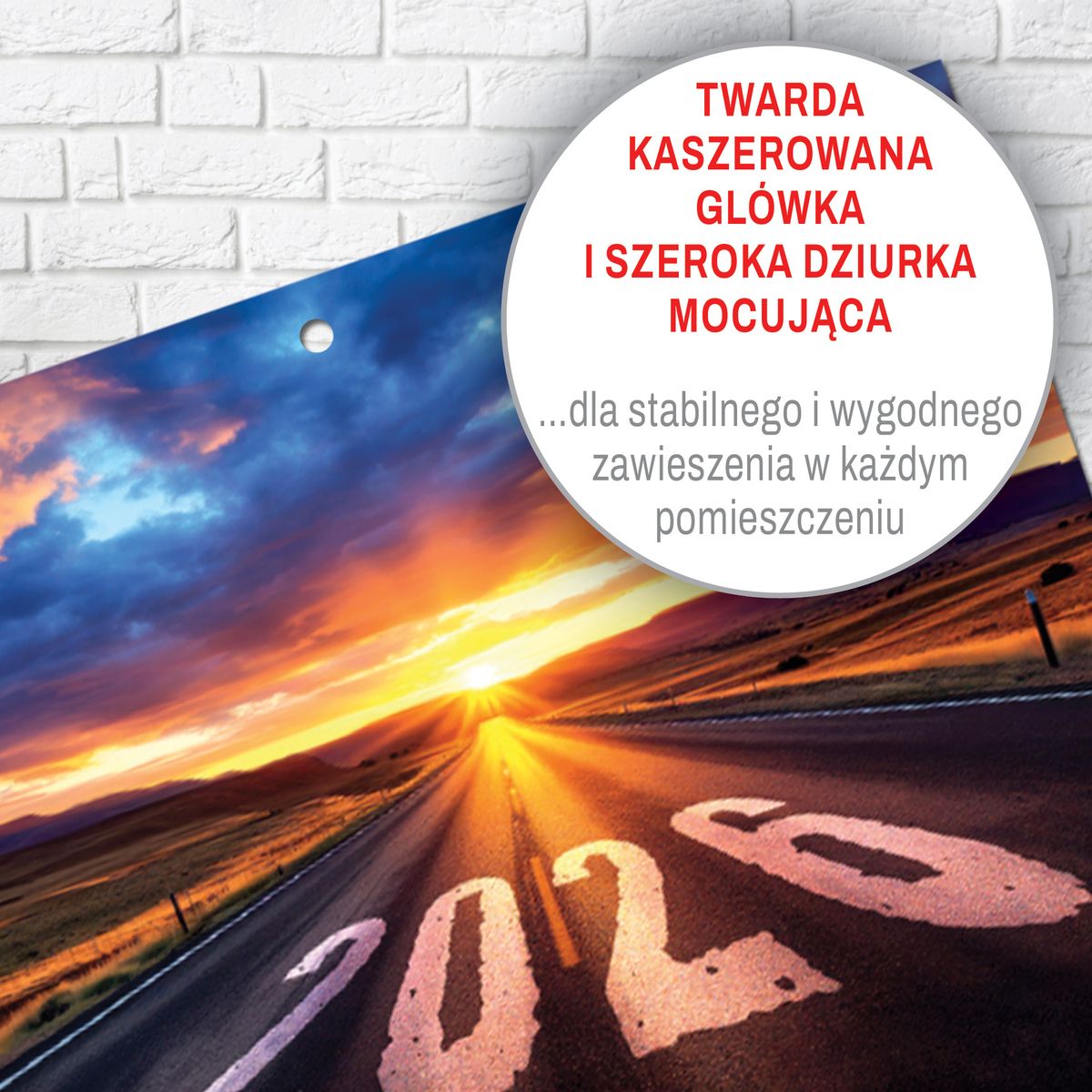 Kalendarz ścienny (401000) k:2915-377 PREMIUM trójdzielny A4 Press (DROGA)