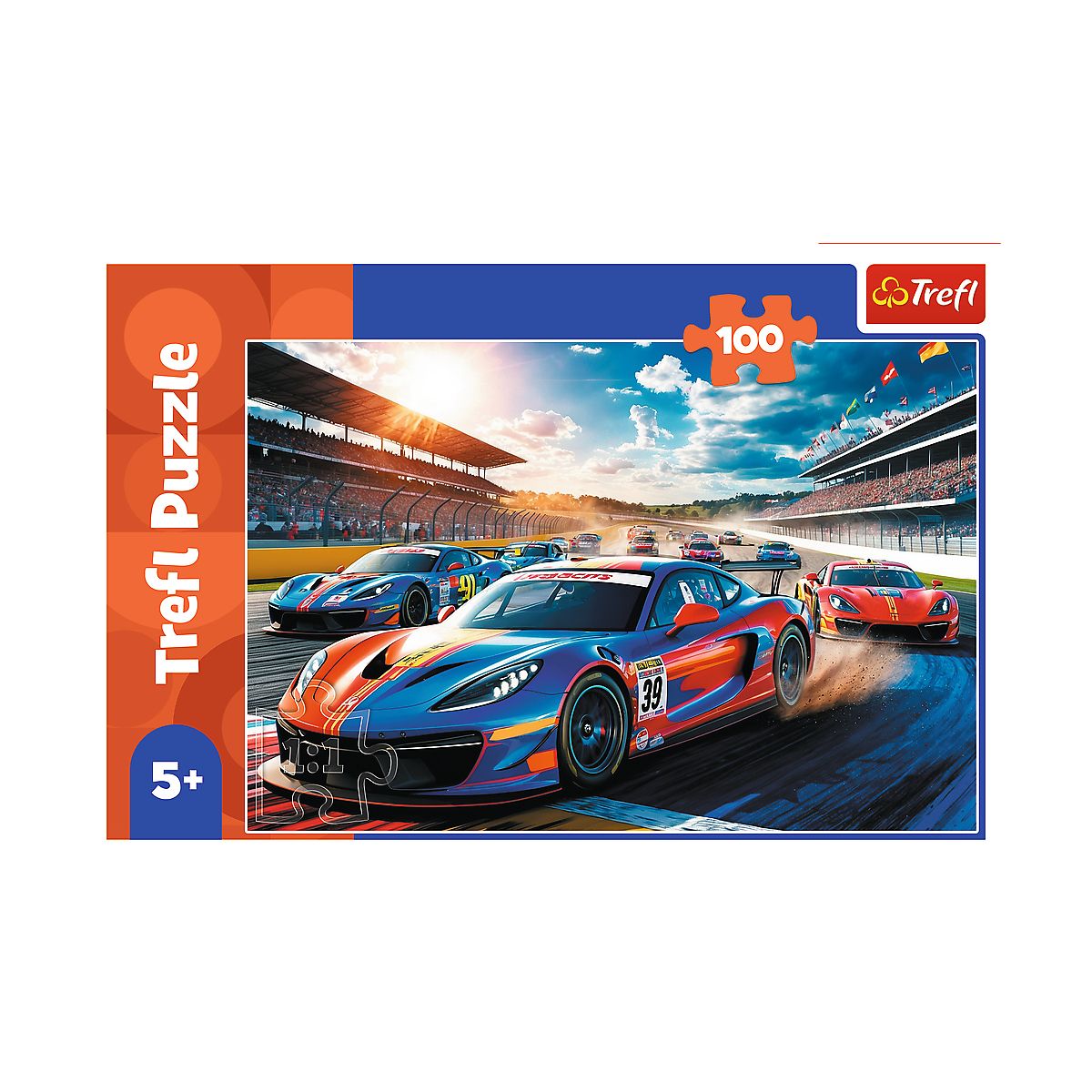 Puzzle Szybka wyścigówka 100 el. Trefl (17403)