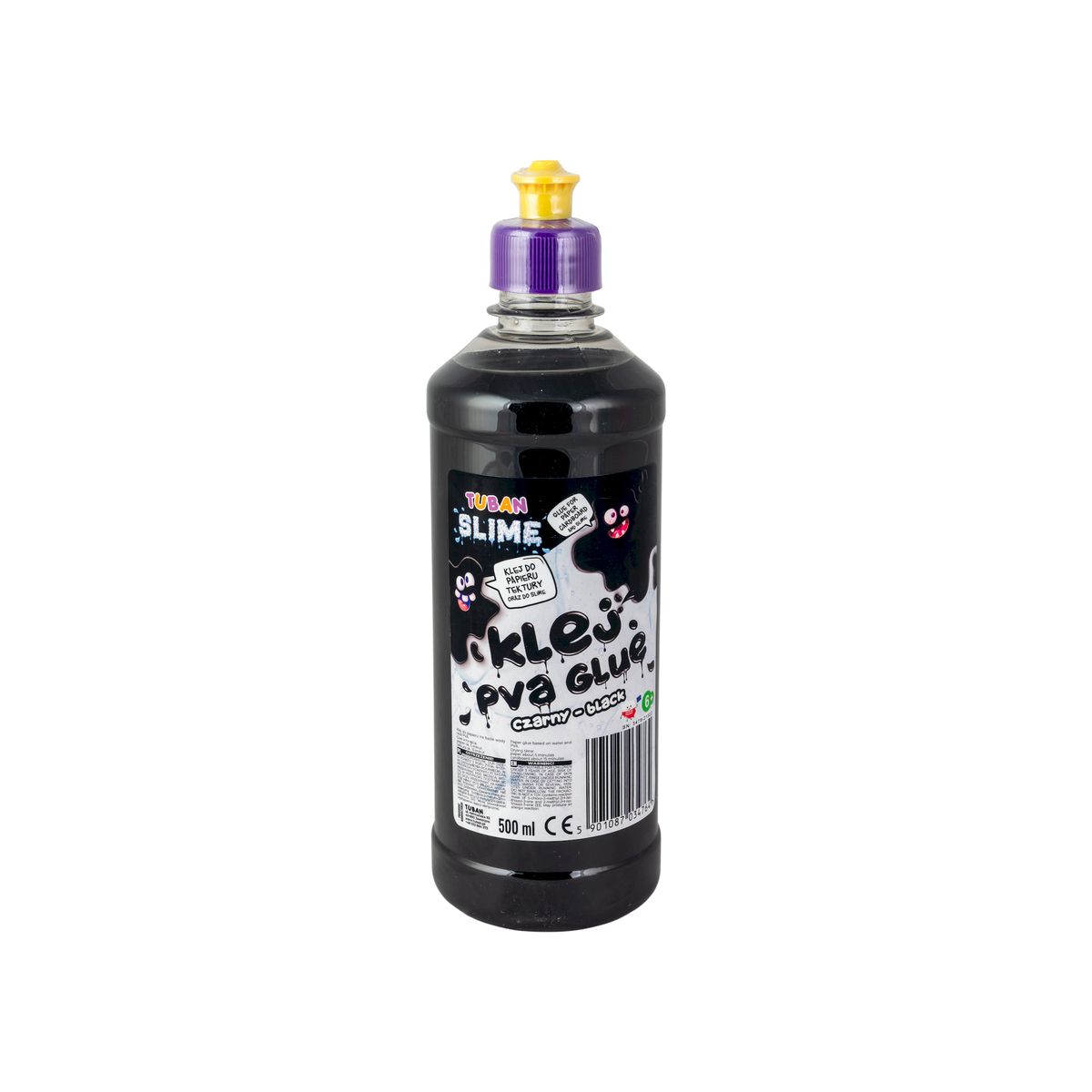 Klej artystyczny Tuban brokatowy czarny 500ml (TU3476)