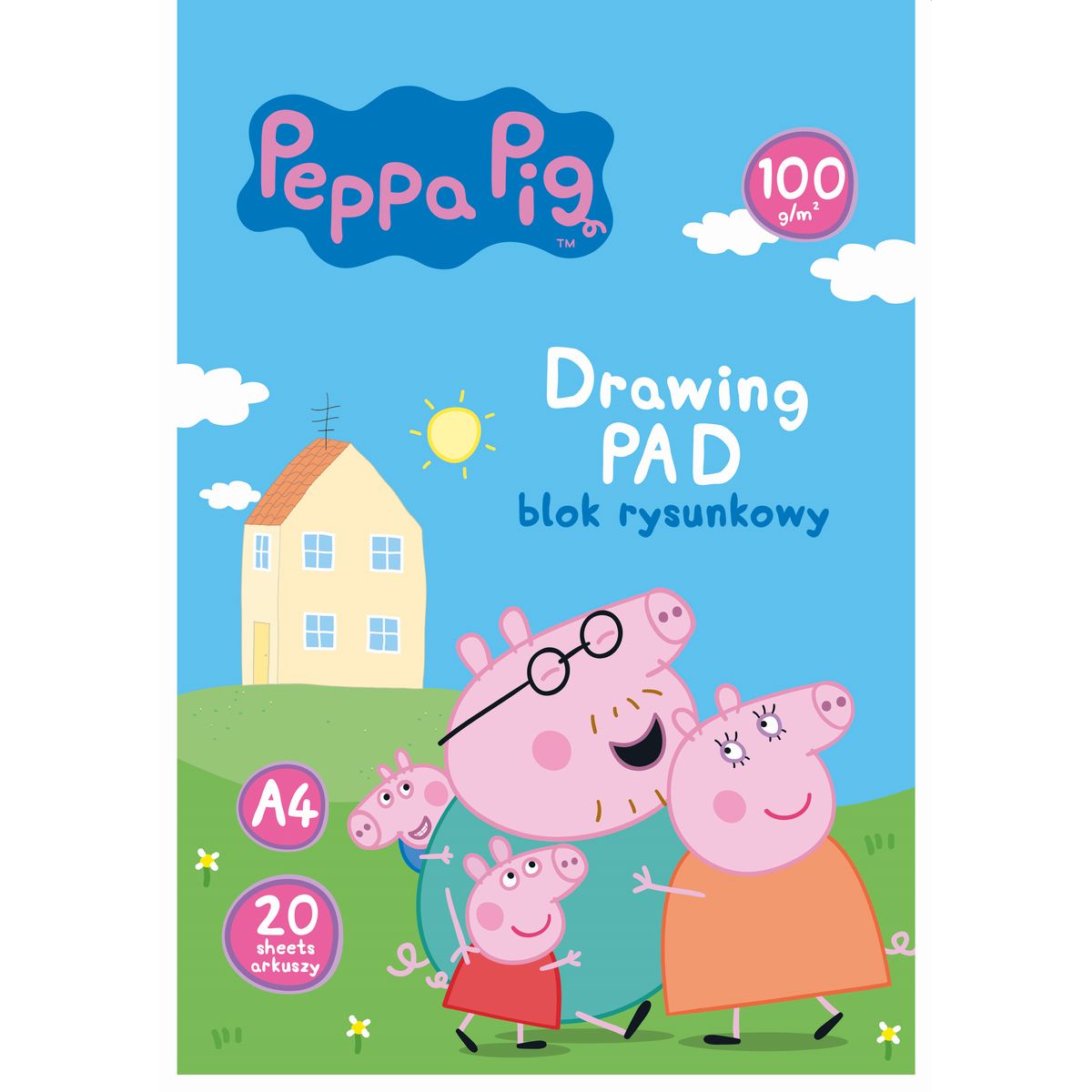 Blok rysunkowy Astrapap Pepa Pig A4 mix 20k (106024002)