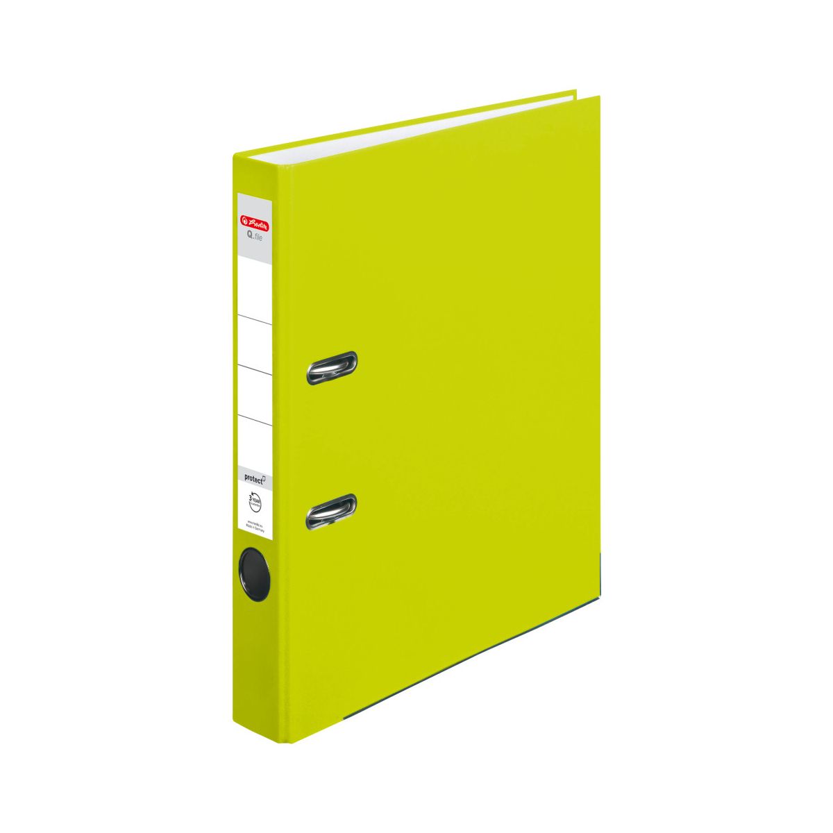 Segregator dźwigniowy Herlitz Q. file Standard A4 50mm zielony (50022496)