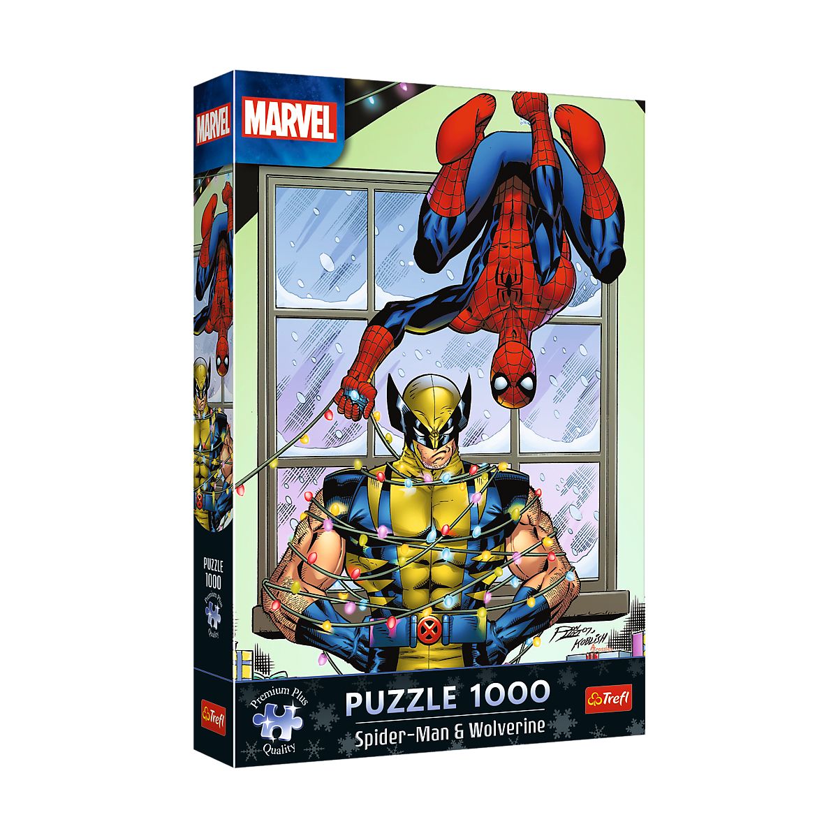 Puzzle Xmass Spider-Man & Wolverine: Święta 1000 el. Trefl (12088)